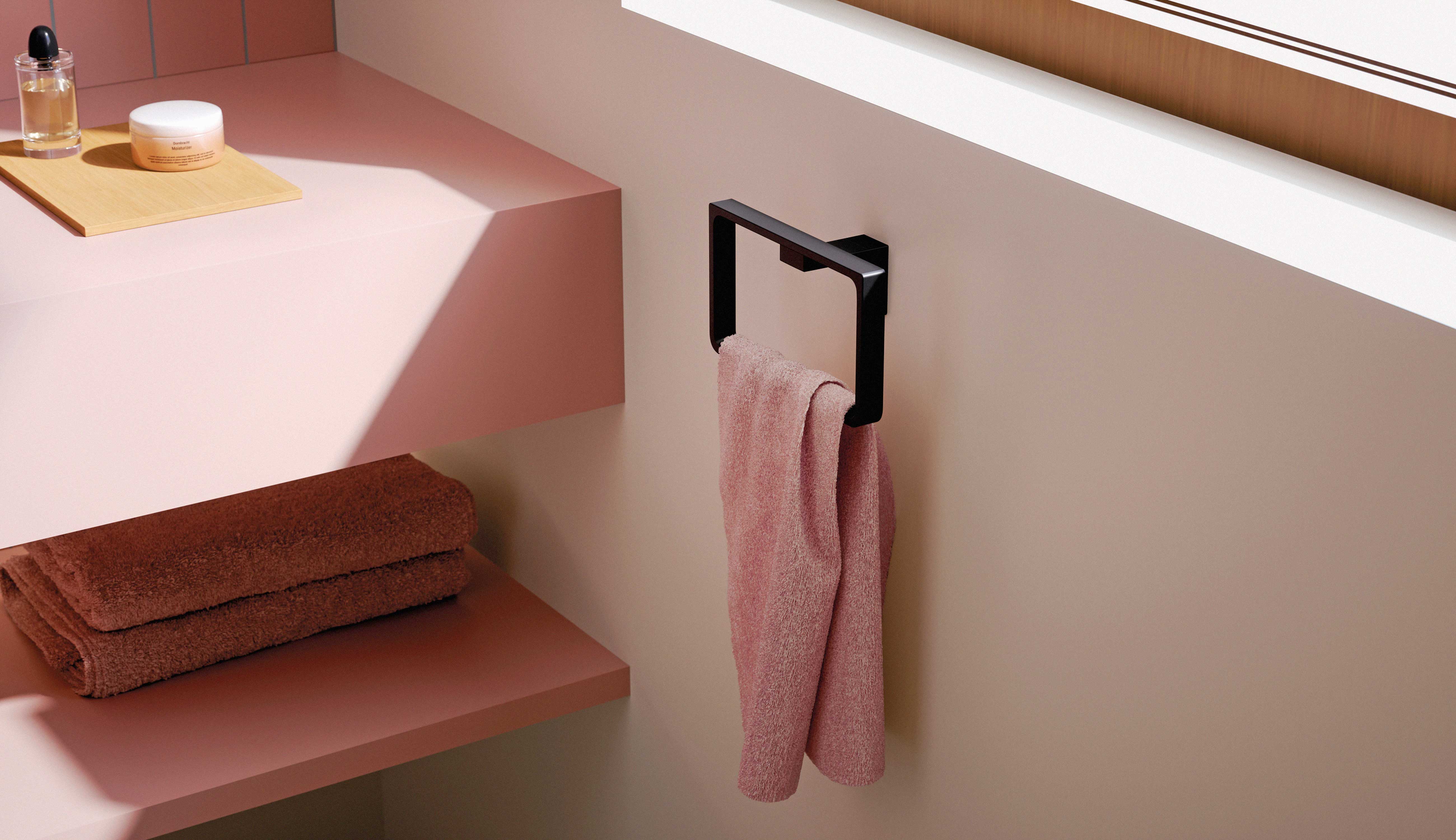angular range of bathroom accessories, Dornbracht